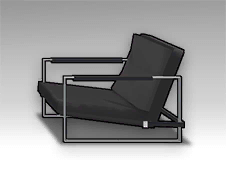 Simple Gray Lounge Chair (Right).png