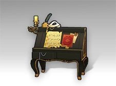 Gold-patterned Wooden Table.png