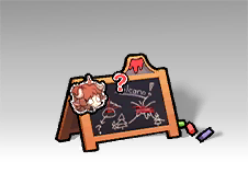 Small Blackboard and Colored Chalk.png