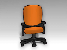 Orange Swivel Chair.png