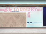 Laundromat Wallpaper