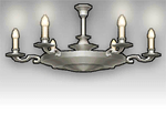 Grand Six-Candle Chandelier