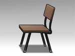 Pizzeria Dining Chair (Right)