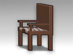 Log Dining Chair (Right)