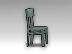 Simple Low Chair (Left)