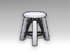 White Leather Broadcast Stool.png