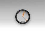 Simple Orange Clock